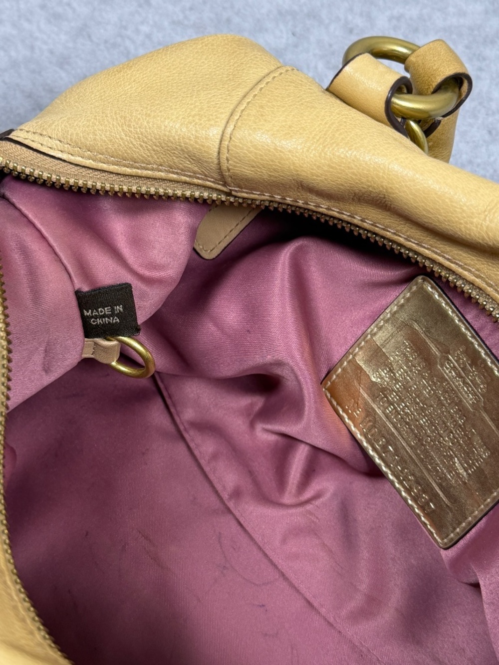 Coach Madison Sabrina Tan Leather Convertible Satchel Shoulder Bag 12937 Y2K - Picture 5 of 13